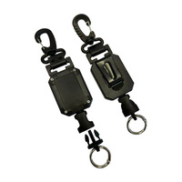 Porte-clés rétractable anti-perte robuste à rétraction automatique, accessoires de maintien d'équipement extensibles, boucle personnalisable avec logo disponible