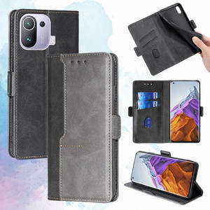 Para Laudtec Business Simple Cartera de cuero Tarjeta Funda para teléfono móvil para <span class=keywords><strong>Poco</strong></span> <span class=keywords><strong>M4</strong></span> <span class=keywords><strong>Pro</strong></span> 5G Carcasa protectora a prueba de golpes Sjk1000 - Product Image 1