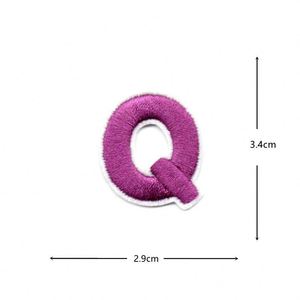 Parche Bordado Termoadhesivo de 2.8*3.4cm, Mini Letras y Números Coloridos - Product Image 5