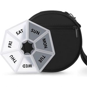 Pastillero de 7 Compartimentos, Organizador de Pastillas de Diseño Personalizado para 7 Días, Mini Pastillero - Product Image 1