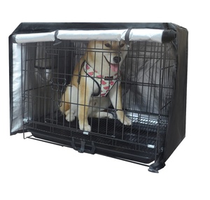 Dogs Cage Cover Privacy Windproof Safe for Dog, Uranshin Pet Kennel Cover Crate Cover for 36 inches, 210D Durable Waterproof