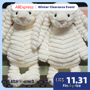Jelly Catezbaby Uk - Muñeco de conejo adorable de algodón PP, peluche corto súper suave, Velo Hopps Conny <span class=keywords><strong>Bos</strong></span>, cara de tigre de paja rizada - Product Image 4
