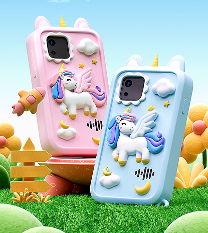 2.8-Inch Kids Smart Phone Front & Rear Dual Camera, 96MP, USB Rechargeable, Call, Take Photos, Record Videos