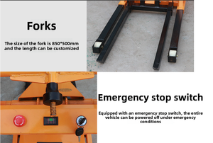 รถยกไฟฟ้าแบบพกพา, รถยก1.7เมตรรถยกไฮดรอลิกสภาพใหม่สำหรับร้านซ่อมเครื่องจักร - Product Image 6