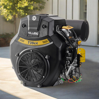 Moteur à essence TLJ OHV 27 HP 739cc bicylindre 4 temps avec pompe à huile de 1,6 L, normes d'émission Euro 2/Euro 5 pour générateurs