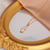 Collier pendentif en zircon complet, stock local américain, luxe, charme exquis, accessoires brillants, haute qualité, cadeaux de fête