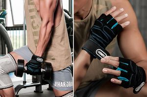 Fitness Half Finger Gym Haltérophilie Gants d'entraînement pour hommes femmes - Product Image 6