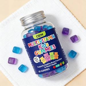 Gomitas de Vitaminas para Niños OEM/ODM, Multivitamínicas para Adolescentes y Adultos, Inmunidad, Antioxidantes, Veganas, Sabor a Fresa, Gomitas de Ositos - Product Image 2