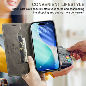 <span class=keywords><strong>Caseme</strong></span> เคสกระเป๋าสตางค์หนังสำหรับ <span class=keywords><strong>iPhone</strong></span> 17 PRO MAX ที่ใส่บัตรแบบพับได้หรูหราสำหรับ <span class=keywords><strong>iPhone</strong></span> 17 16 15 PRO MAX - Product Image 3