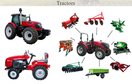 12-24HP Four-Wheel Drive Mini Farm Tractor with Loader - OEM