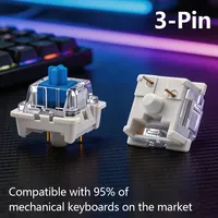 Interrupteurs Outemu pour clavier mécanique, 3 broches, sonores, linéaires, tactiles, silencieux, LED RGB SMD, pour jeux, compatibles avec les interrupteurs MX