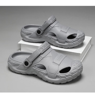 Sandal Clog EVA Olahraga Luar Ruangan Pria Ukuran Besar Tahan Air Anti Selip Bernapas Nyaman Tahan Aus untuk Berkemah Memancing Mendaki