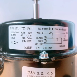 Motor de Aire Acondicionado Midea YDK120-72-8ZH 2-3HP, Motor Interno Asíncrono para Unidades de Pie - Product Image 4