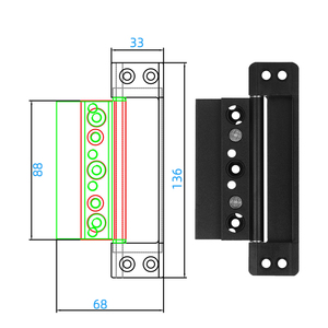 Giá sỉ nhà máy Khung nhôm định hình 45, cửa kính mỏng, bản lề âm, đóng êm, dễ lắp đặt, dày 2mm - Product Image 1