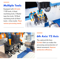 Torno CNC de Doble Husillo Tipo Suizo SL125 de Proveedor Chino, Equipo de Torneado y Fresado de Alta Precisión para Piezas Metálicas
