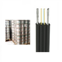 Kabel Drop FTTH Indoor Outdoor GJXH GJYXFCH SC 50M 200M Patch Cord 1Core Kabel Jumper Pra-konektif