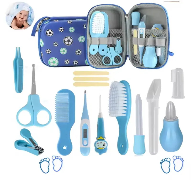 24 inch bé chăm sóc sức khỏe grooming Kit an toàn thực phẩm Silicone điện kéo móng tay Tông đơ Set Vườn Ươm chăm sóc Kit