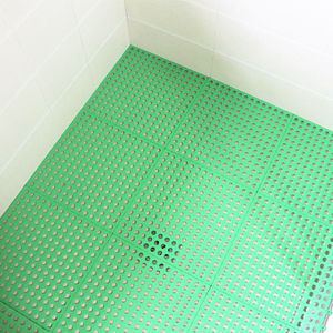 Modern Anti-slip Click Indoor Bathroom Shower <b>Mat</b> <b>Waterproof</b> PVC Mosaic Splicing Floor <b>Mat</b> with 3D Model Design - Product Image 5