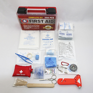 Gauke Osha y Ansi Aprobado 250PC Desastre Emergencia Supervivencia Botiquín de <span class=keywords><strong>primeros</strong></span> <span class=keywords><strong>auxilios</strong></span> con caja de plástico roja - Product Image 3