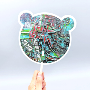 Wholesale Customized Mini Plastic Hand Fans with Personalised Offset Printing Cheap OEM Logo Advertising Gift
