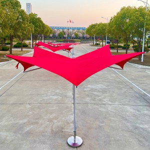 Paraguas de cuerda de tracción de nuevo diseño personalizable de 3X3m estilo de mariposa moderno para uso en exteriores y hoteles muebles modernos para exteriores - Product Image 6