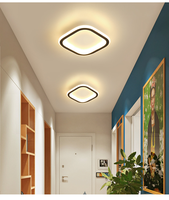 Plafonnier LED Nordique Moderne 18W 24W Haute Efficacité 120 lm/W 3 Températures de Couleur Modifiables Base en Fer pour Couloir, Hall d'Entrée et Appartement