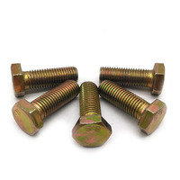 Pernos Hexagonales de Acero UNC UNF 1/2"-13 X 2" con Cabeza Hexagonal DIN933, Galvanizados en Zinc Azul