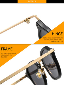 Gafas de Sol de Metal para Mujer, Gafas de Sol Modernas, Gafas de Diseñador para Hombre, Lentes de Sol - Product Image 5