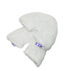 Tampon de remplacement en tissu blanc pour serpillière à vapeur Shark S3501, matériau en fibre pour le nettoyage des sols, forme rectangulaire - Product Image 1