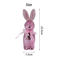 Hot Sell Neu gestaltete Disco Tiers piegel Bunny-Shaped Indoor Dekorative Osterei Möbel für Feiertags feiern