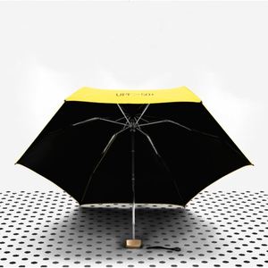 Parapluie de poche pliable mini anti-UV léger et portable à 5 plis - Product Image 4