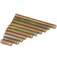 M6 M8 Galvanized Yellow Zinc Steel Furniture Connector Threaded Rods Full Thread Stud Bolt Stud Bolts and Nuts