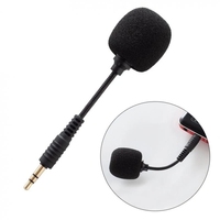 Microphone à condensateur filaire mini TS/TRS/TRRS Plug-and-Play pour le gaming, compatible avec téléphone portable, haut-parleur, tablette