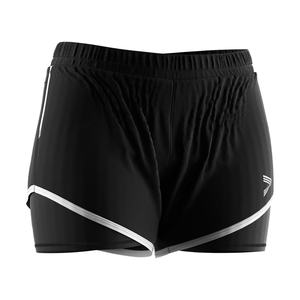 Shorts de sport 2-en-1 pour femmes, de qualité supérieure, pour le tennis, la course et le netball - Product Image 3