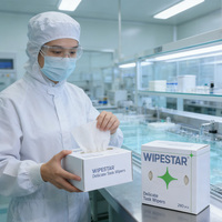 WIPESTAR Papel de Limpieza para Laboratorio, Sin Pelusa, 20gsm, Suave, 280 Piezas, Toallitas Desechables para Limpieza Industrial de Instrumentos Ópticos
