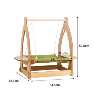 Venta caliente mascota gato cama hamaca de madera lindo gato nido columpio mascota balancín cesta colgante moderna mascota gato cama - Product Image 6