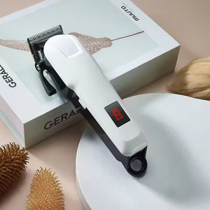 <span class=keywords><strong>Tondeuse</strong></span> à cheveux sans fil professionnelle, <span class=keywords><strong>tondeuse</strong></span> à barbe, rasoir électrique rechargeable avec écran LCD, lame en T, <span class=keywords><strong>kit</strong></span> étanche pour hommes - Product Image 1