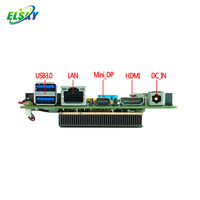 Placa Base para Mini PC ELSKY NUC NUC10U con Procesador Comet Lake de 10.ª Generación Core I7 10510U, DDR4 Máx. 64 GB de RAM, M.2_2230, WIFI