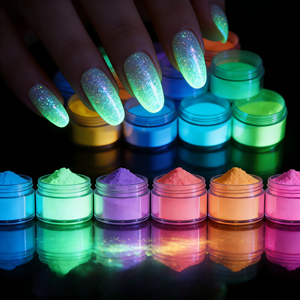 Los pigmentos luminiscentes en polvo que brillan en la oscuridad son duraderos y resistentes, adecuados para decoraciones de uñas, pintura y decoraciones de Halloween. - Product Image 1
