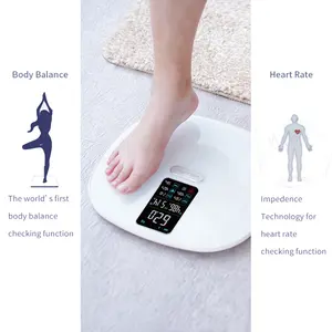 Balança corporal multifuncional com função de medição, medição de calorias e analisação de peso e altura digital, balança bdoy
