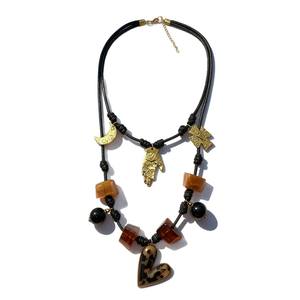 Perles en résine empilables, cœur, lune, croix, bijoux élégants pour femmes, bijou en acier inoxydable plaqué or, accessoires de femme - Product Image 6