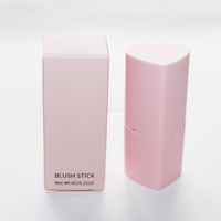 Fard à joues crème végétalien en forme de cœur, rose végétal personnalisé, gelée waterproof haute pigmentation, maquillage visage pour peaux claires, poudre blush