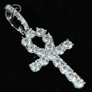 4MM Croix de Jésus VVS Pendentif Moissanite Diamant Vente en Gros Expédition Rapide Argent Sterling 925 Bijoux fins Pour Collier Femmes - Product Image 1