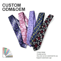 Cravate en polyester à motif floral imprimé pour homme, idéale pour le bureau, les occasions décontractées, les mariages et les fêtes, 1 pièce
