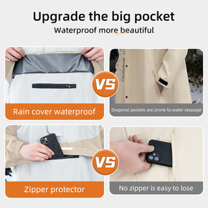 <span class=keywords><strong>Poncho</strong></span> de pluie extra-long et épaissi avec <span class=keywords><strong>manches</strong></span>, unisexe, imperméable intégral pour moto électrique et conduite - Product Image 3