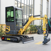 Mini-excavatrice de 1,8 tonne avec moteur Euro 5, livraison gratuite, matériel de terrassement, petite pelle, aménagement paysager, mini-pelle tout-terrain