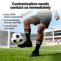 Chaussettes de sport pour jeunes de haute qualité, épaisses, montantes jusqu'aux cuisses, 3D, à séchage rapide, respirantes, absorbant la transpiration, couleurs et tailles personnalisées, MOQ 40 paires