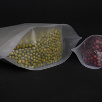Sac debout transparent en gros de serrure de tirette pour le sac mat de nourriture