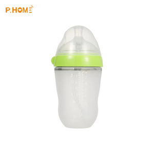 Nouveau produit 100% <span class=keywords><strong>biberon</strong></span> en silicone de qualité alimentaire sans BPA 150ml 250ml <span class=keywords><strong>anti</strong></span>-<span class=keywords><strong>colique</strong></span> <span class=keywords><strong>biberon</strong></span> en silicone à large bouche pour bébé - Product Image 1