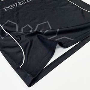 Venta al por mayor negro camiseta de fútbol personalizado sublimación diseño Club Street Retro deportes camiseta de fútbol - Product Image 5